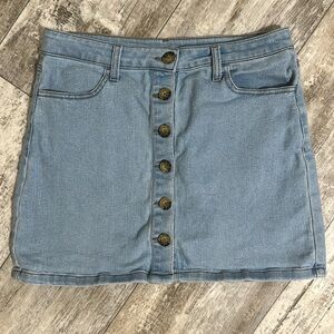 Arizona Jean Company button up denim mini skirt